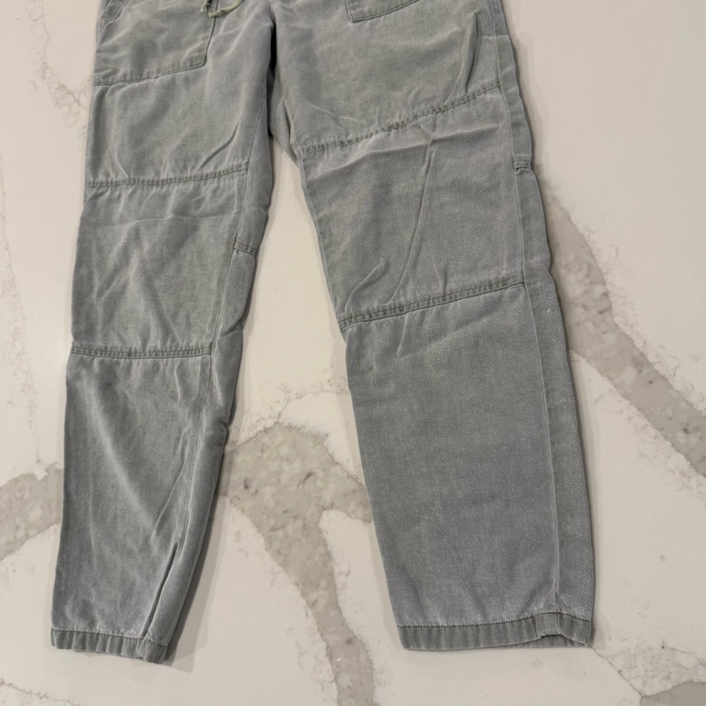 Cloth & Stone Mineral Wash Pull On Straight Leg Pants Women’s Medium Gray/Green - Picture 2 of 7
